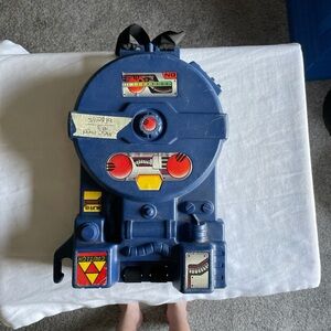 Ghostbusters toy Blue Toy Backpack with Red and Yellow Accents Vintage
